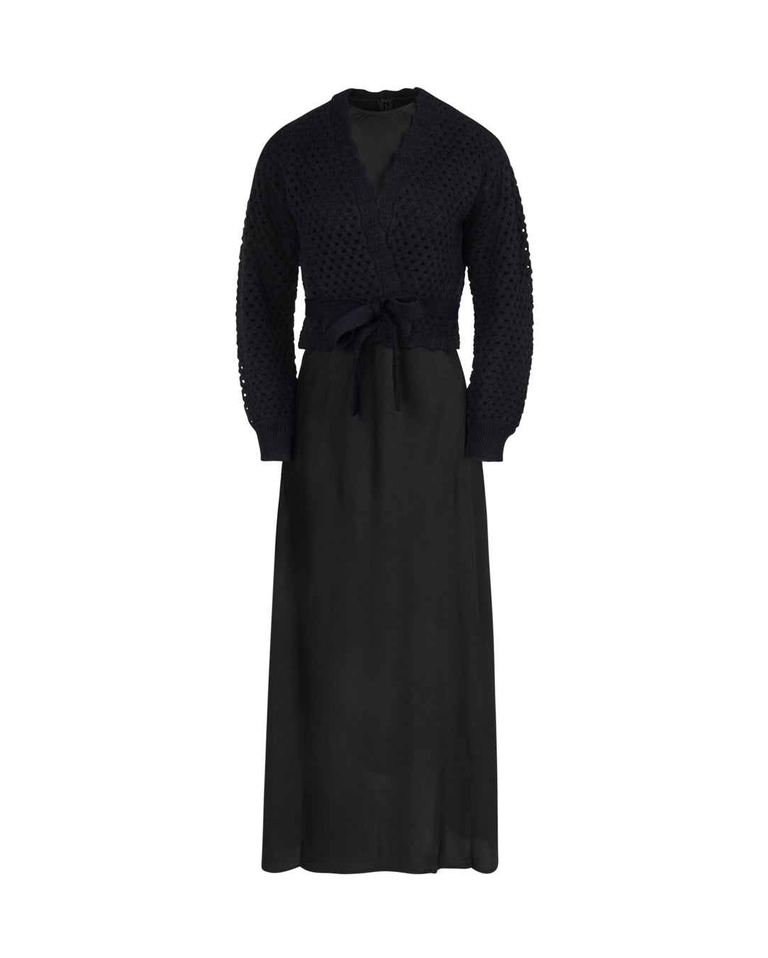 Knit High Low Overlay Dress