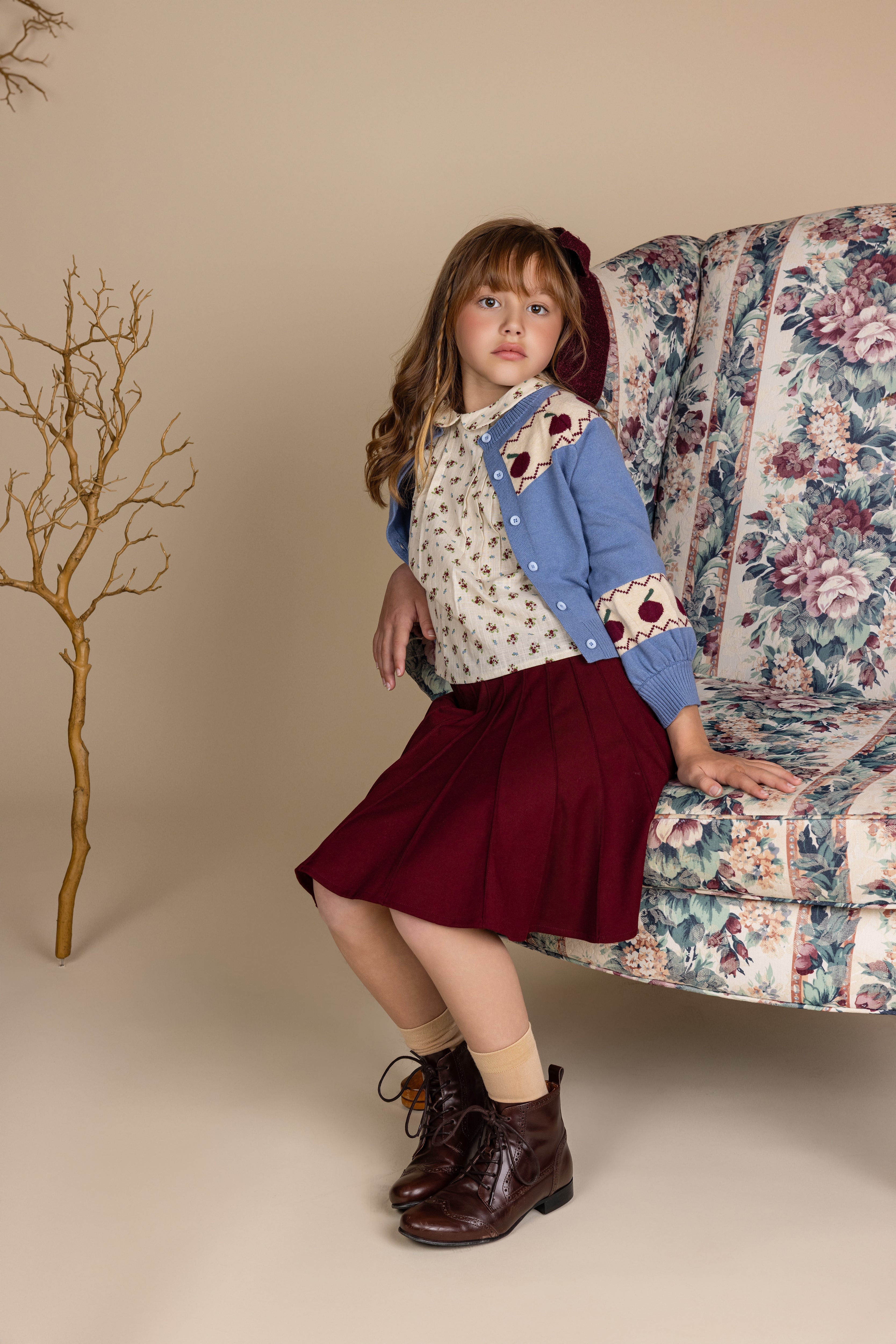 Brady Cherry Print Blouse